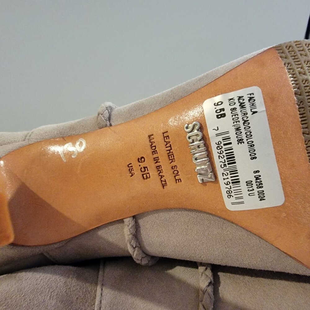Schatz taupe suede booties - Picture 6 of 7